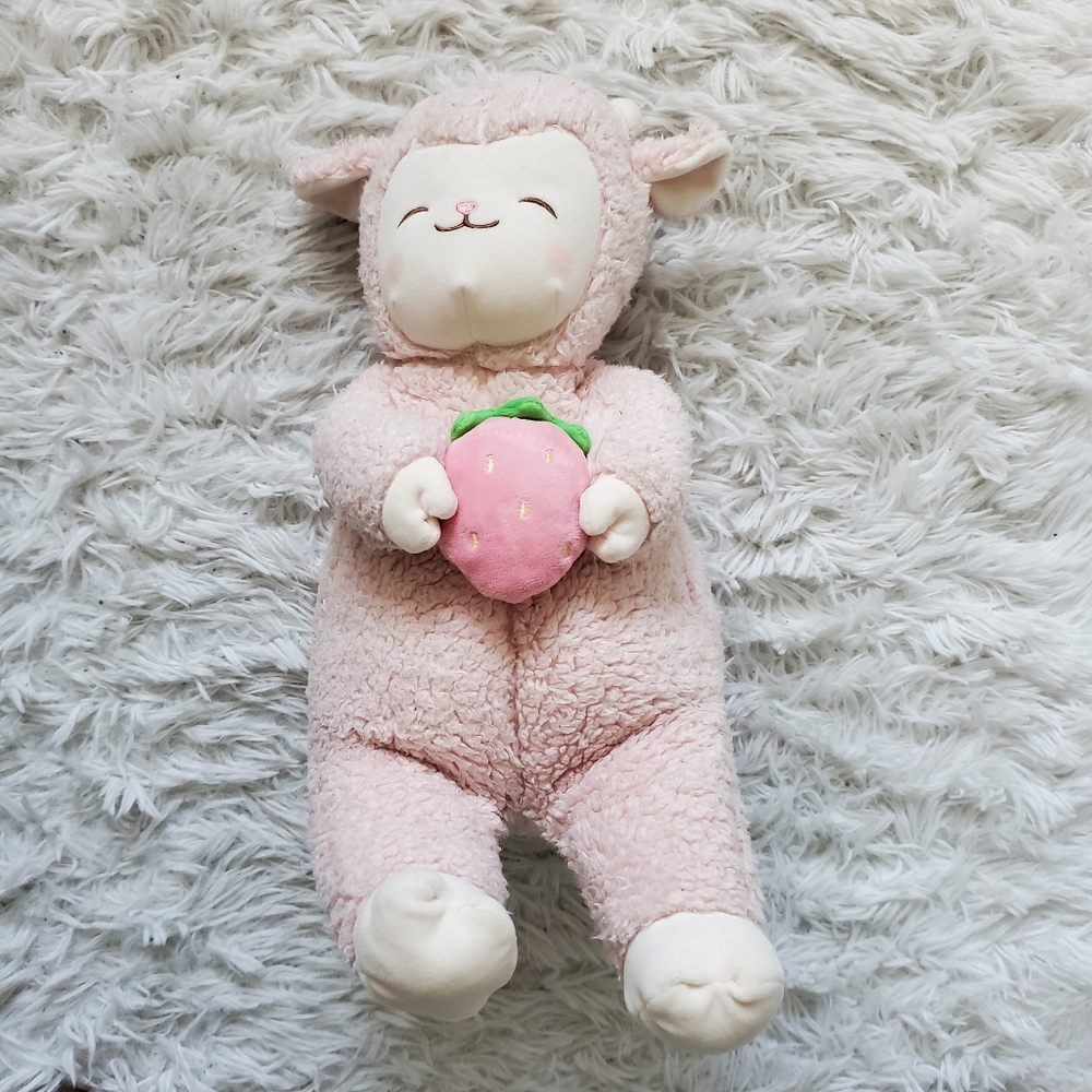 Pink Strawberry Lamb Plush
